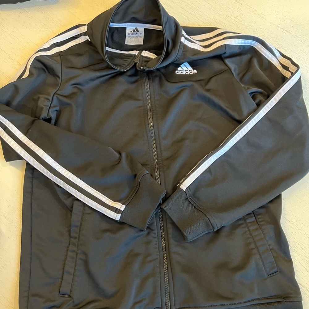 Boys Youth Adidas Zip Up Jacket.